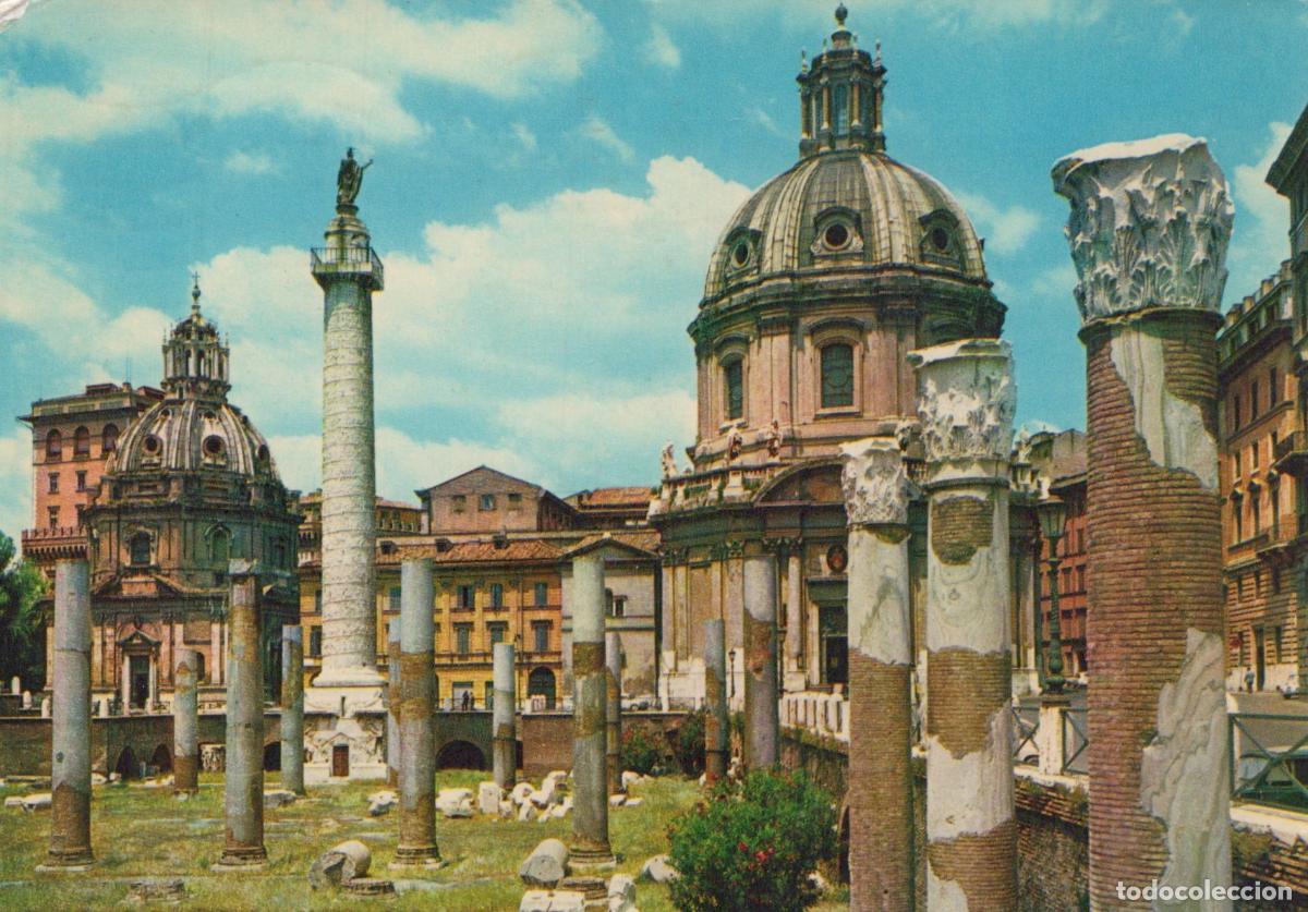 Postales: Italy Rome Trajan S Forum Ancient Roman Ruins Columns and Buildings *YAR468