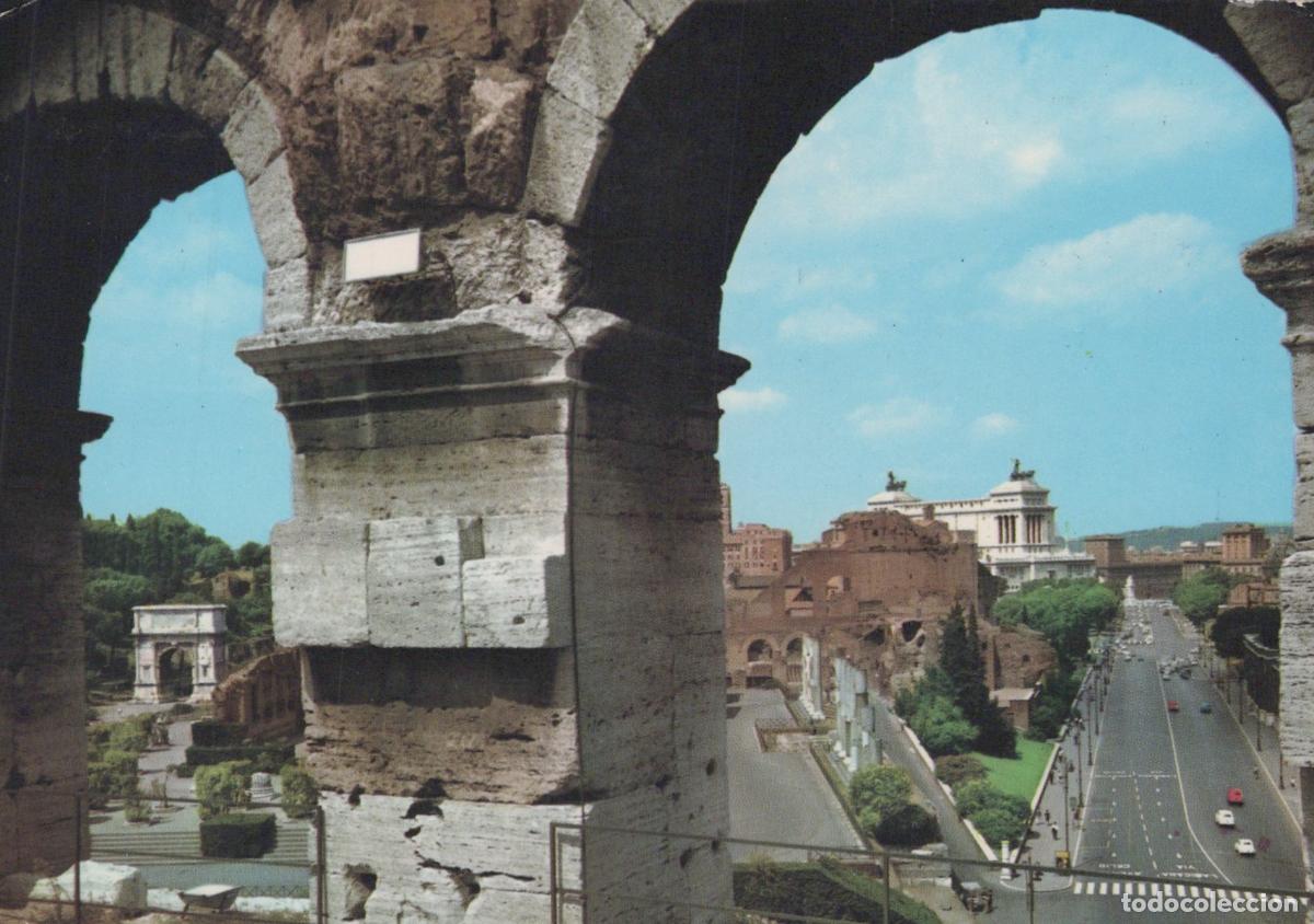 Postales: Italy Rome Imperial Fora Arch of Titus and Vittorio Emanuele II Monument *YAR518