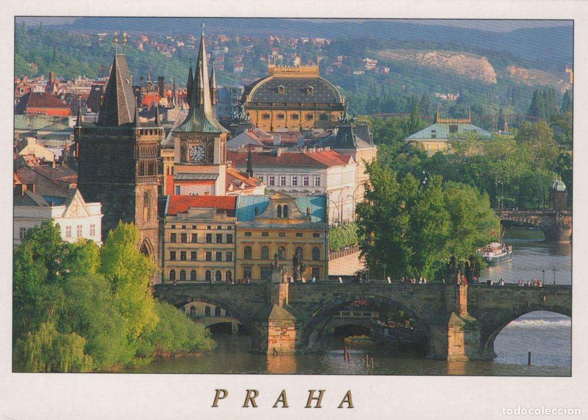 Cartoline: Czech Republic Prague Charles Bridge Vltava River Old Town Towers *YAR516