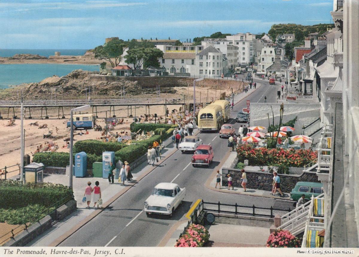 Cartoline: Jersey Havre des Pas The Promenade C I With Beach and Town *YAR561