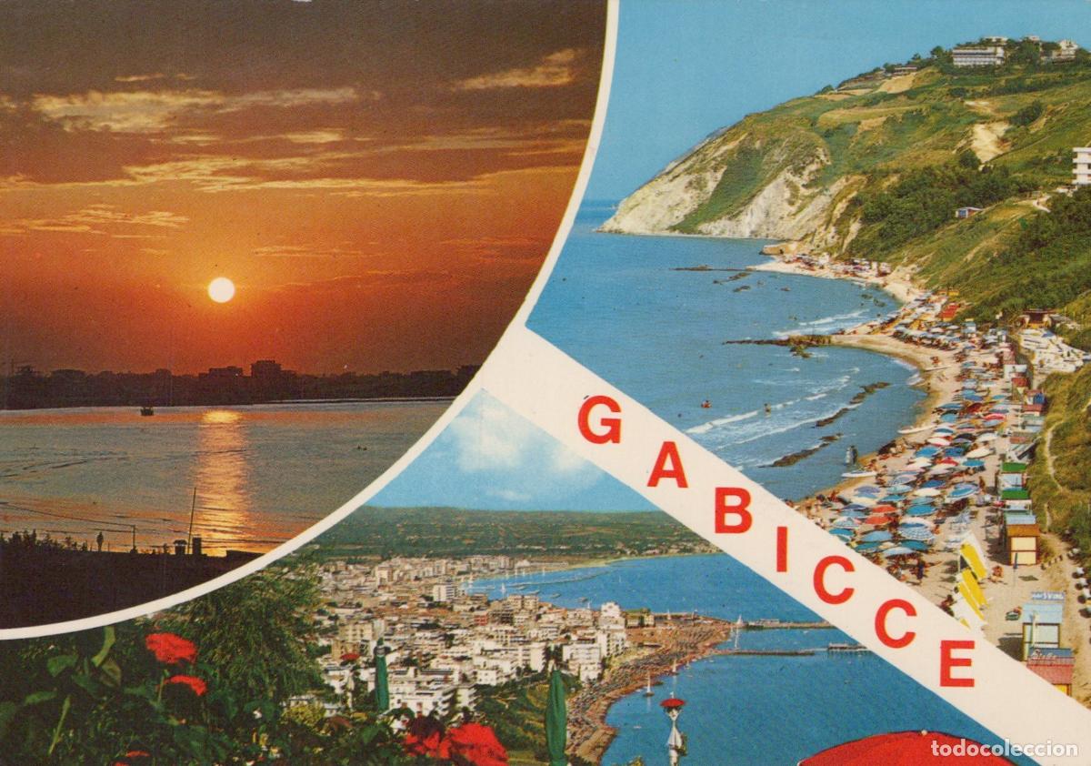 Postales: Italy Gabicce Mare Coastal Views Sunset Beach Town Sea *YAR609