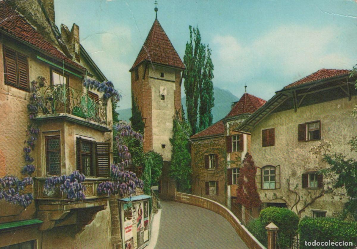 Postales: Italy Merano Porta Passiria Historic Street Scene With Tower *YAR639