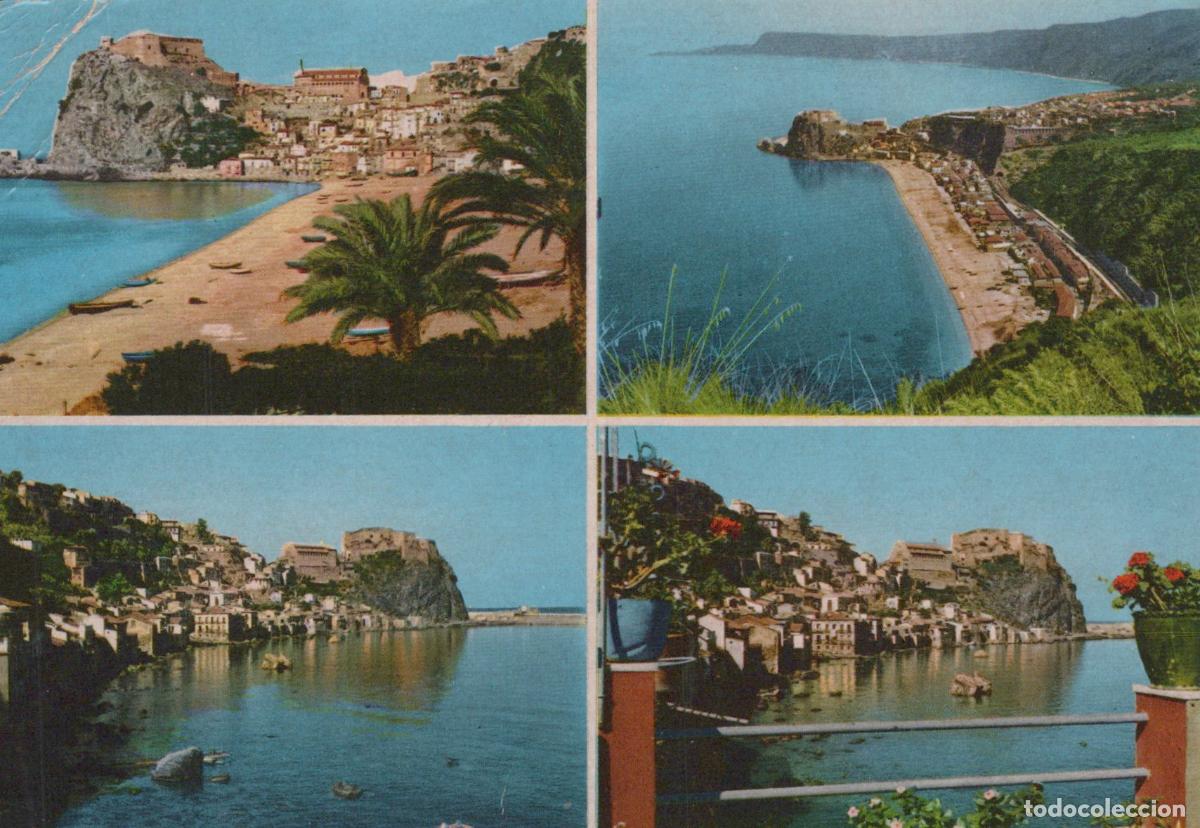 Postcards: Italy Scilla Reggio Coastal Town Seascape Architecture *YAR632