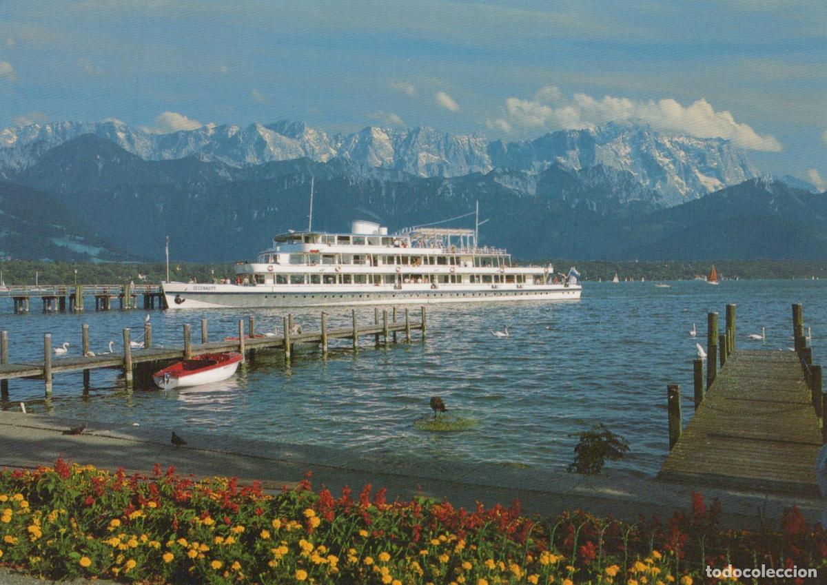Postales: Germany Starnberg Starnberger See Lake With MS Seeshaupt Ship Unposted *YAR672