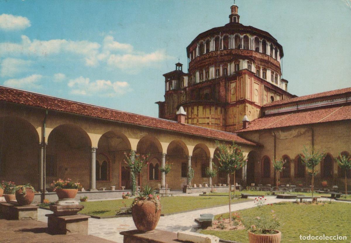 Postales: Italy Milan Santa Maria Delle Grazie Church Bramante Tiburium Courtyard *YAR692