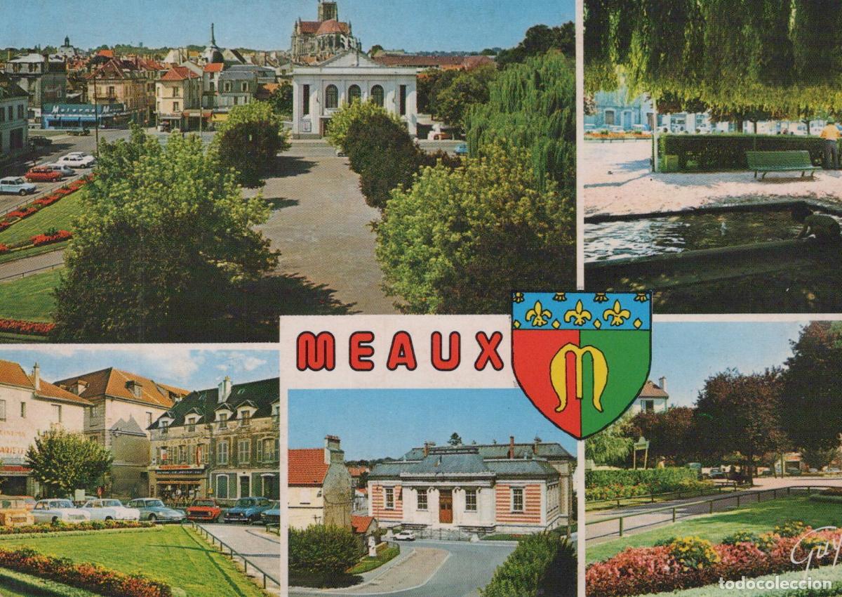 Postales: France Meaux Place Henri IV Cathedral Palais de Justice Unposted *YAR697