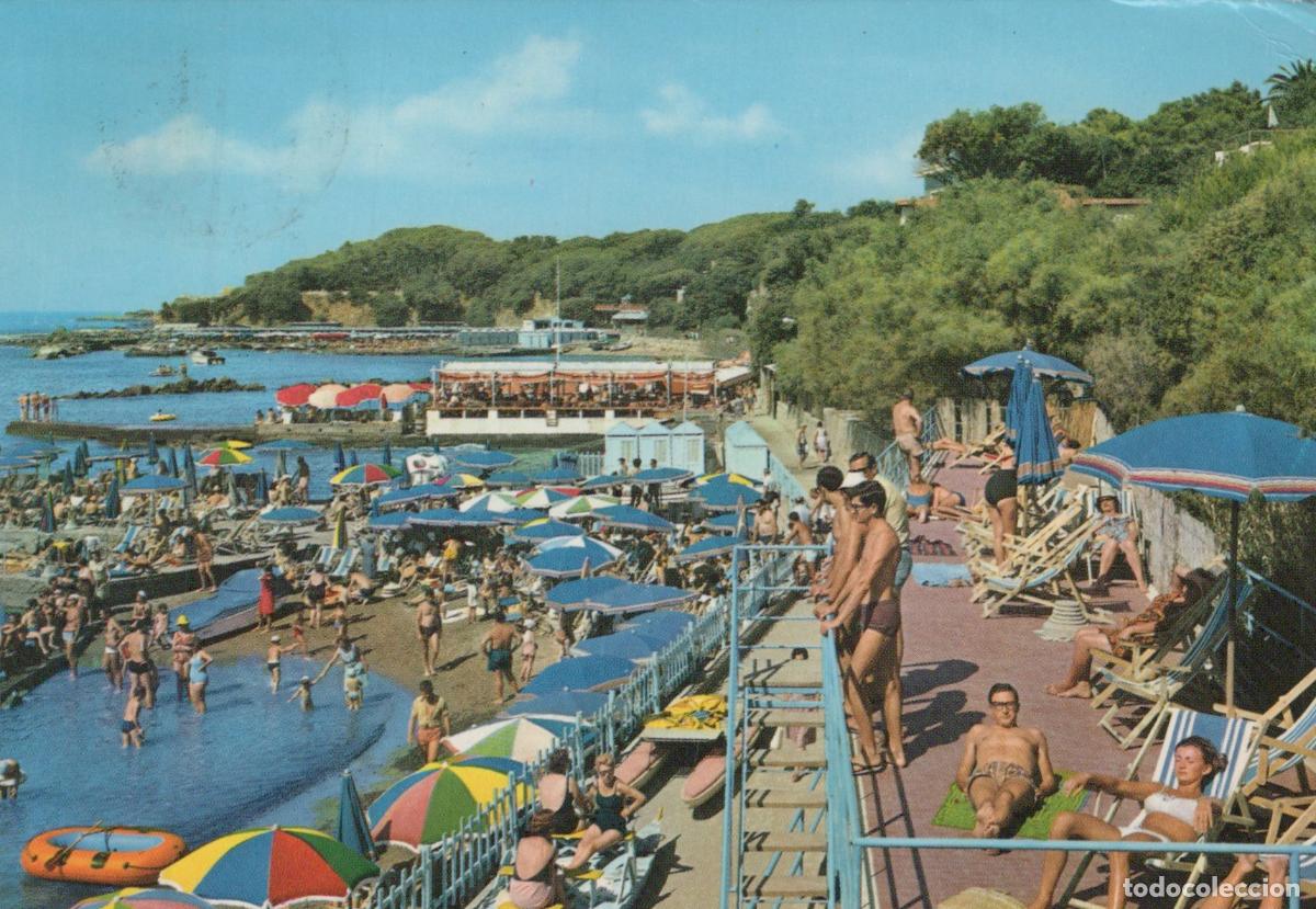 Postales: Italy Castiglioncello Salvadori and Etruria Baths Beach Scene *YAR702