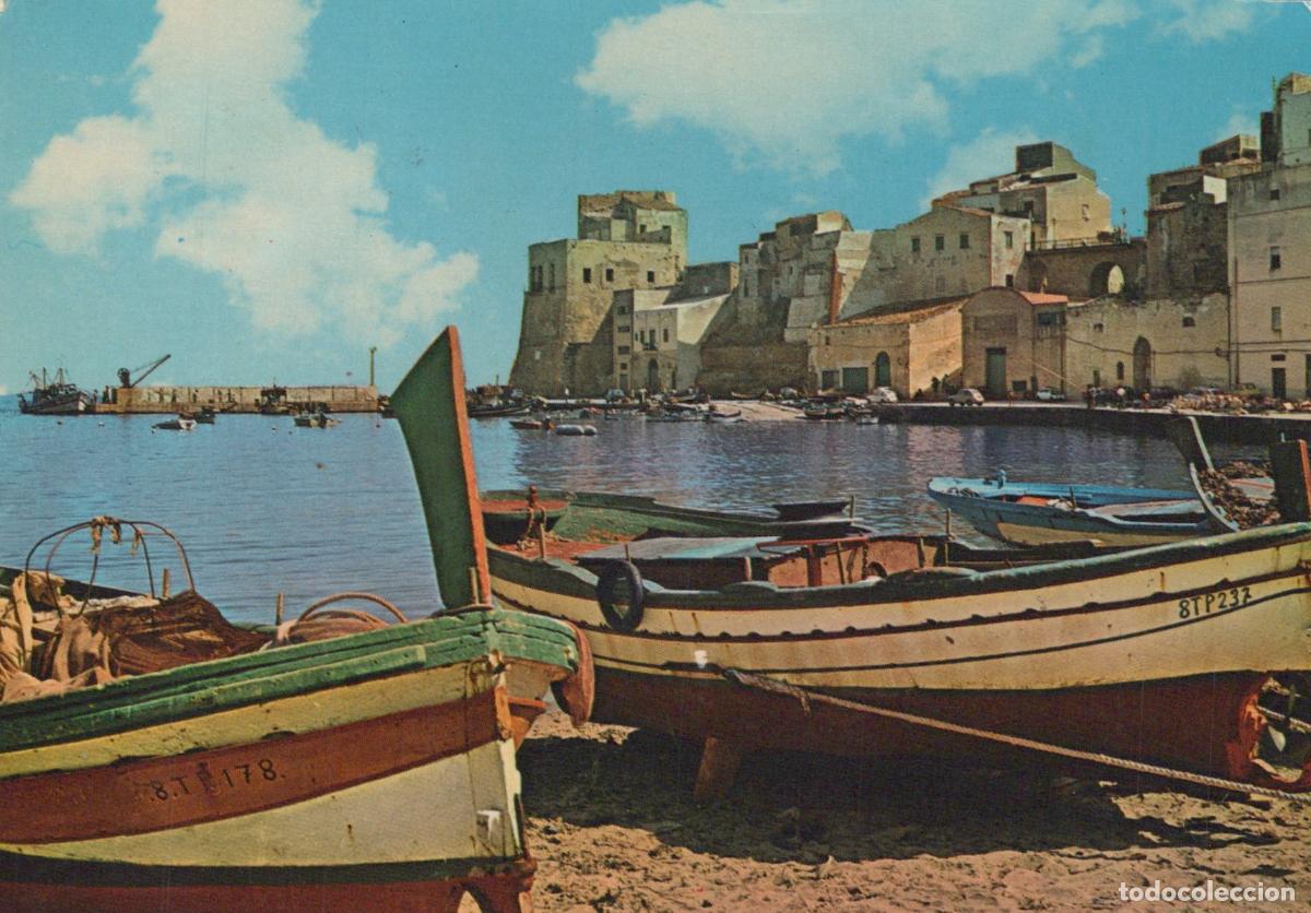 Postales: Italy Castellammare del Golfo Sicily Fishing Boats Harbor Town View *YAR719