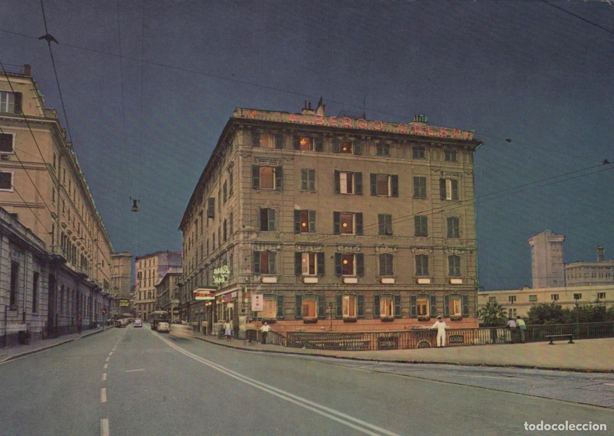 Postales: Italy Genoa Albergo Crespi Hotel Building Street View Unposted *YAR742