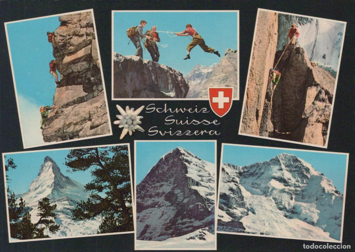 Postkarten: Switzerland Zermatt Mountaineering Matterhorn Eiger Jungfrau Alpine *YAR752