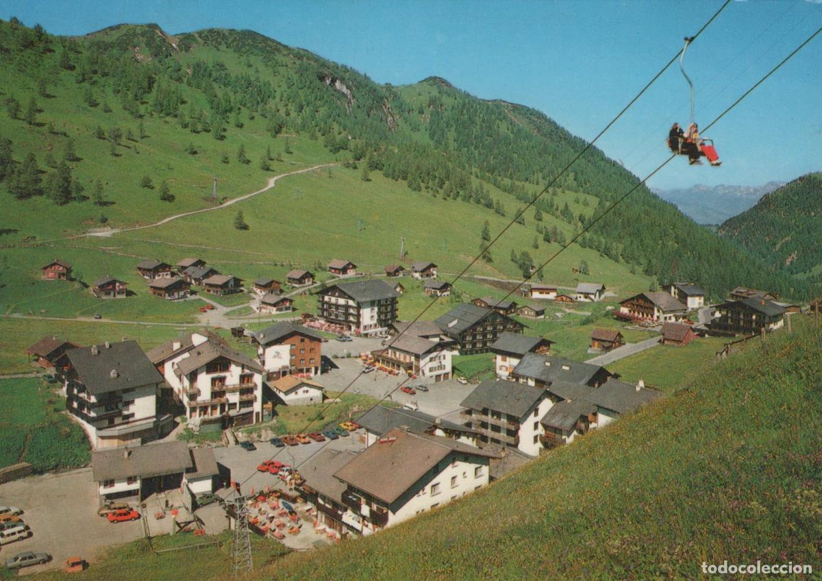 Cartoline: Liechtenstein Malbun Alpine Village With Chairlift and Mountain Scenery *YAR792