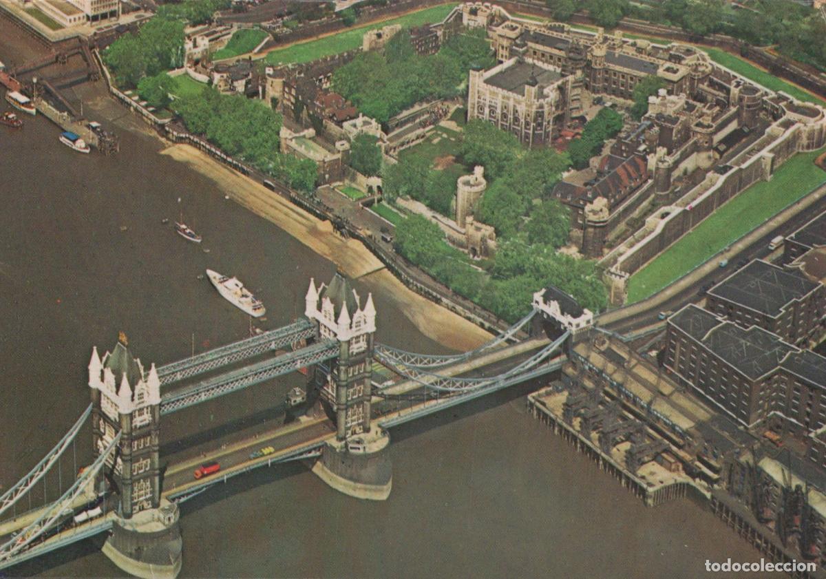 Postales: United Kingdom London Tower Bridge and Tower of Aerial View River Thames *YAR812