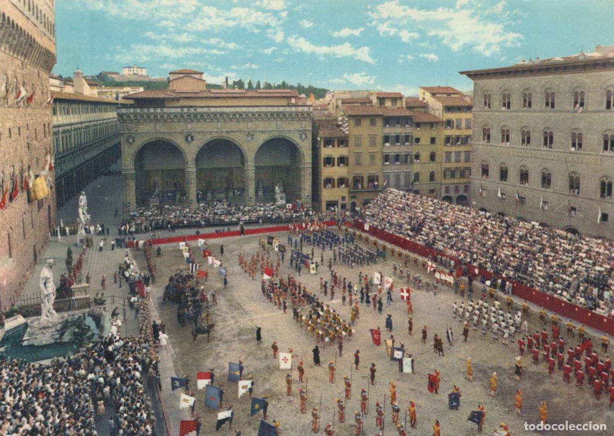 Cartes Postales: Italy Florence Piazza della Signoria Historic Football Match 1964 *YAR869