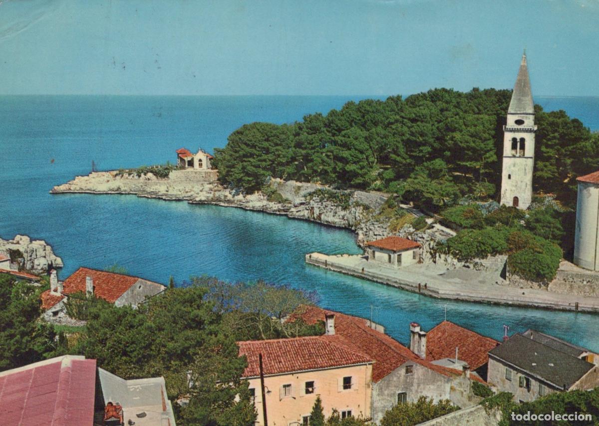 Postais: Croatia Veli Lo&scaron;inj Coastal Town With Church Tower Bay View *YAR903
