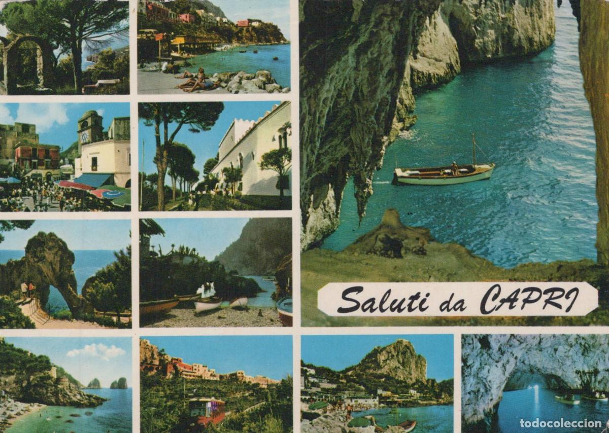 Cartes Postales: Italy Capri Island Multi View Coastal Scenes Grotto Town Unposted *YAR930