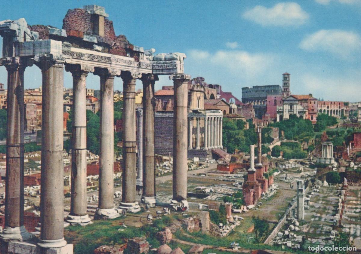 Cartoline: Italy Rome Ancient Roman Forum Ruins Columns Architecture Unposted *YAR918