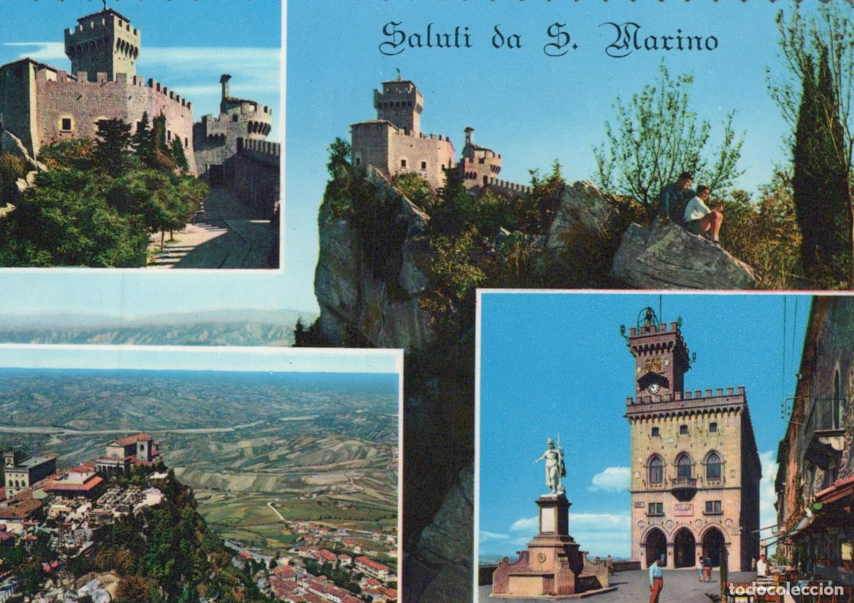Cartoline: San Marino San Marino Multi View Castle Cityscape Palazzo Unposted *YAR943