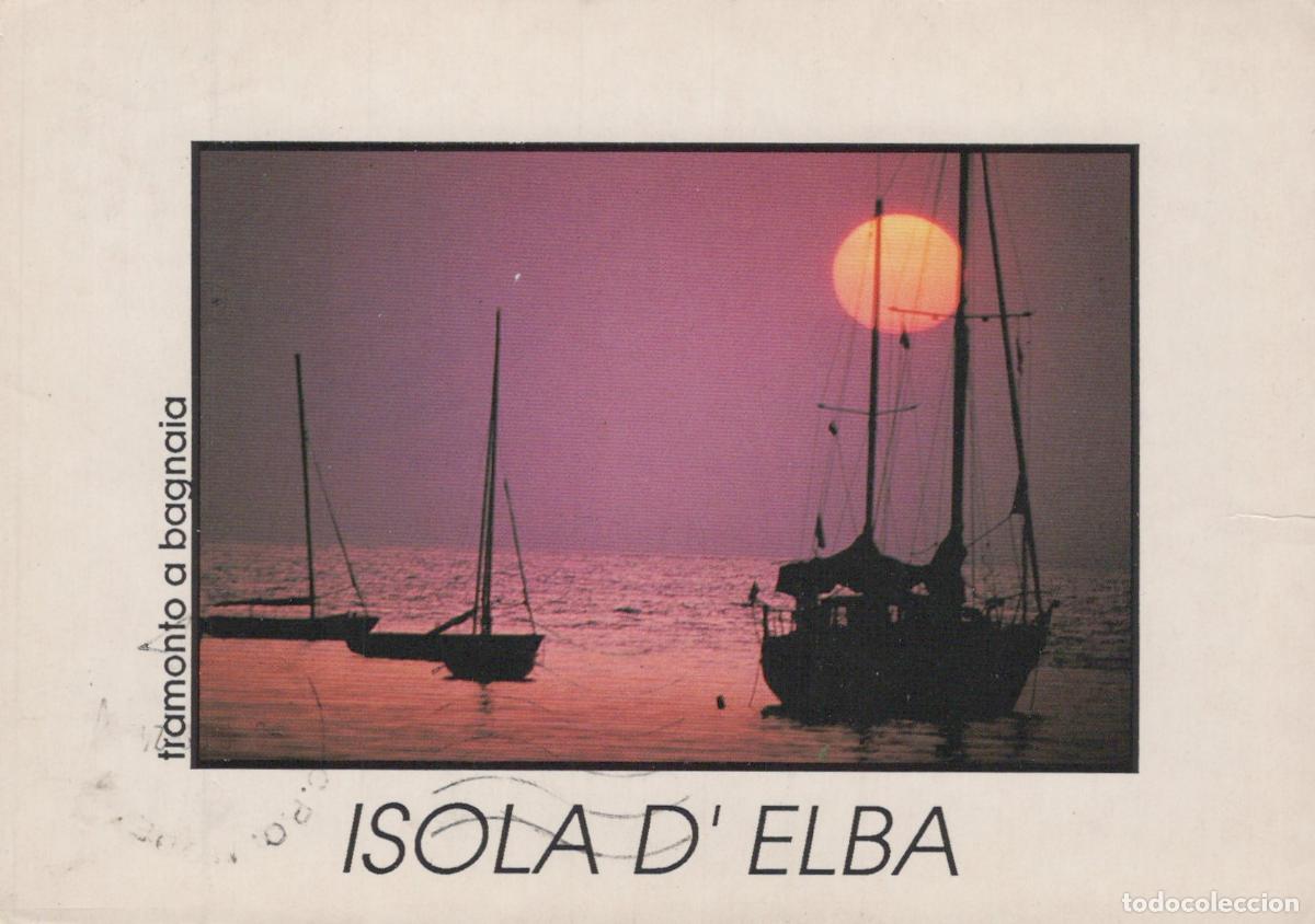Postales: Italy Isola D Elba Sunset At Bagnaia With Sailboats Seascape *YAR983
