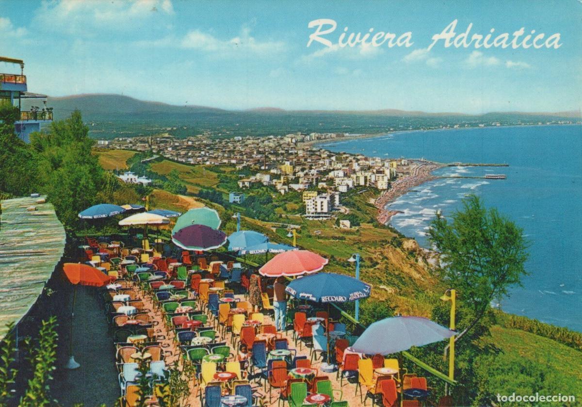 Postales: Italy Gabicce Monte Adriatic Riviera Panoramic View With Outdoor Cafe *YAS004