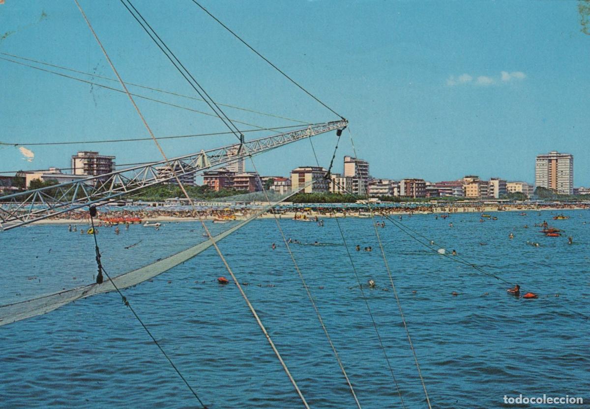 Postales: Italy Milano Marittima Panorama Beach View With Fishing Net *YAS006