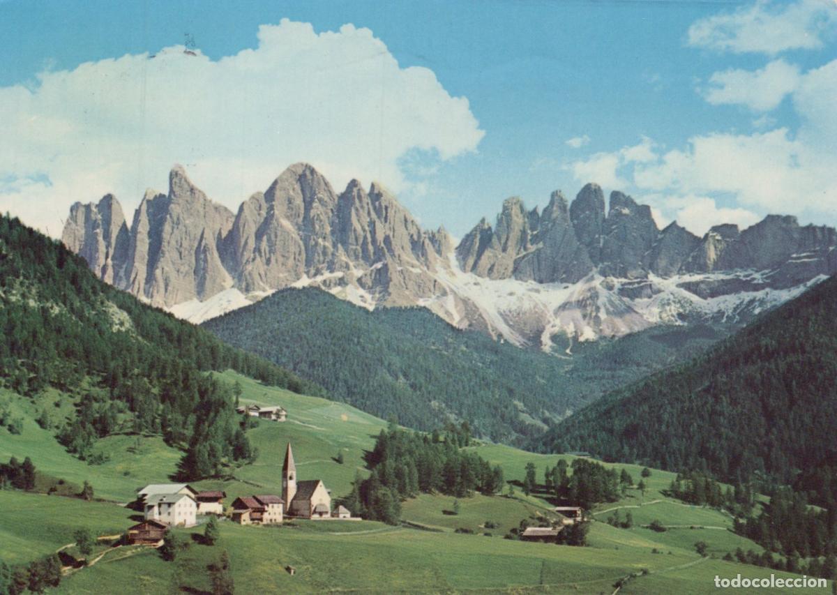 Cartoline: Italy Val DI Funes Santa Maddalena Geisler Peaks South Tyrol Landscape *YAS010