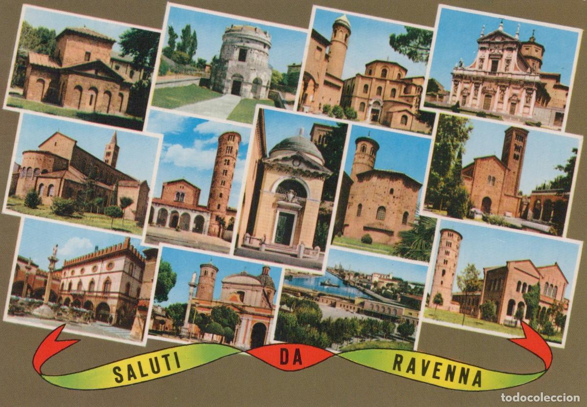 Cartoline: Italy Ravenna Multi View Collage of Historic Churches and Buildings *YAS019