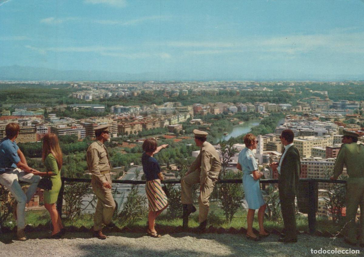 Cartoline: Italy Rome Panorama From Zodiaco Over Mount Mario Cityscape View *YAS023