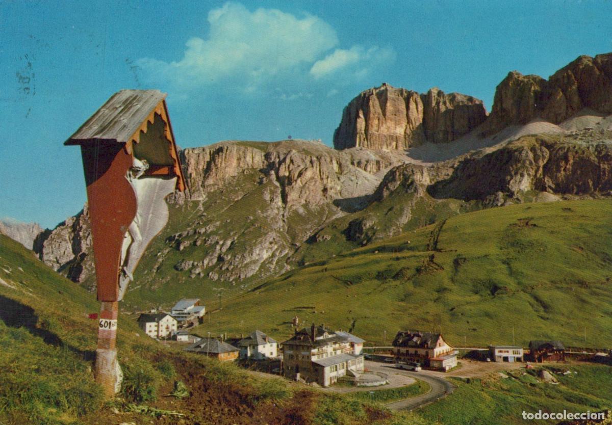 Cartoline: Italy Cortina D Ampezzo Dolomites Pordoi Pass Sasso Mountain Village *YAS027
