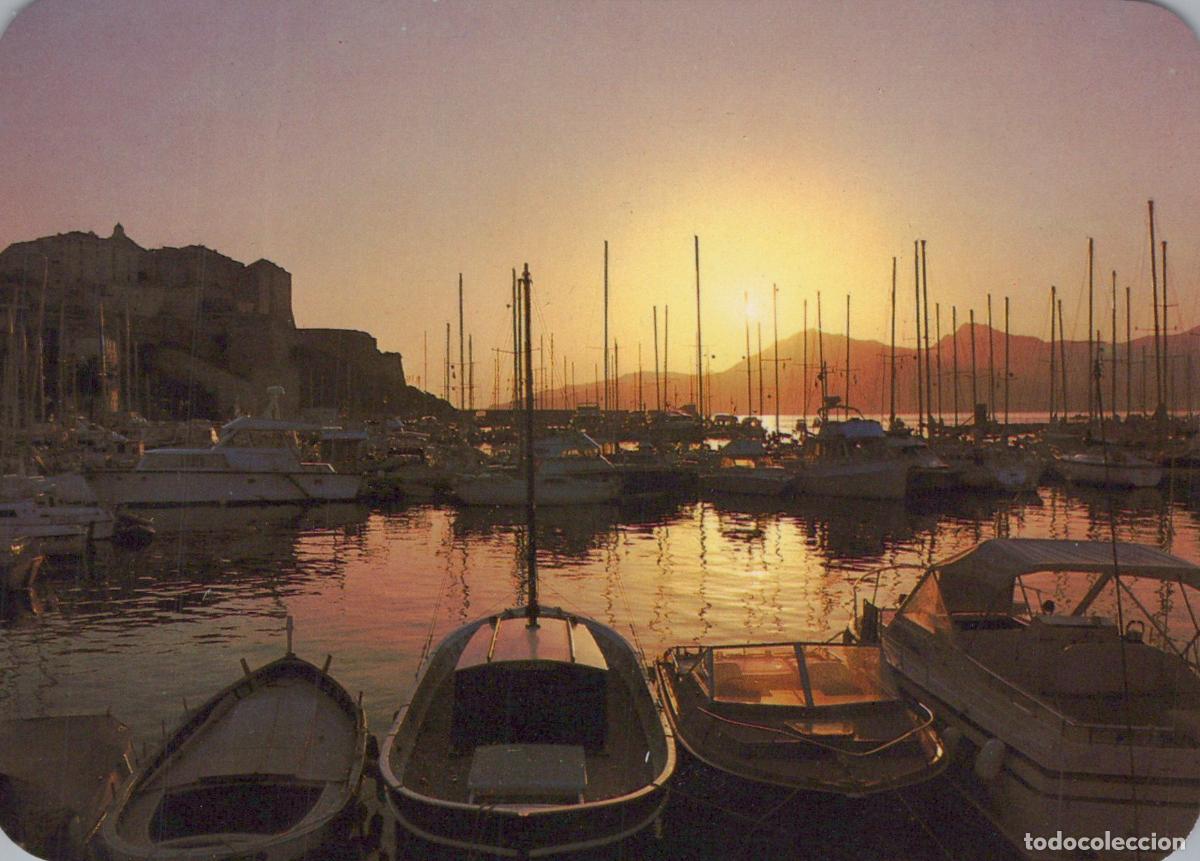 Cartoline: France Calvi Sunrise Over the Marina With Boats and Mountains Unposted *YAS039