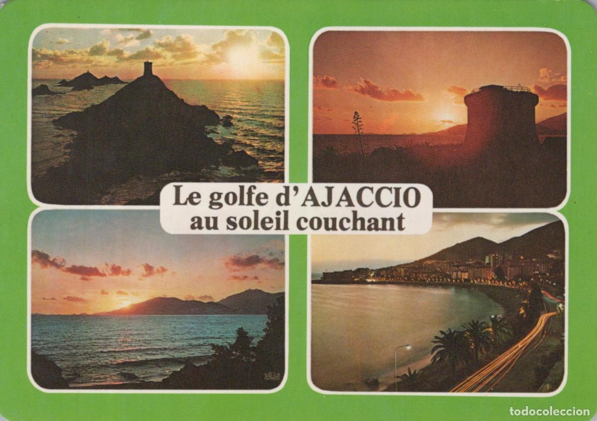 Cartoline: France Ajaccio Gulf Sunset Views Coastal Landscape *YAS043