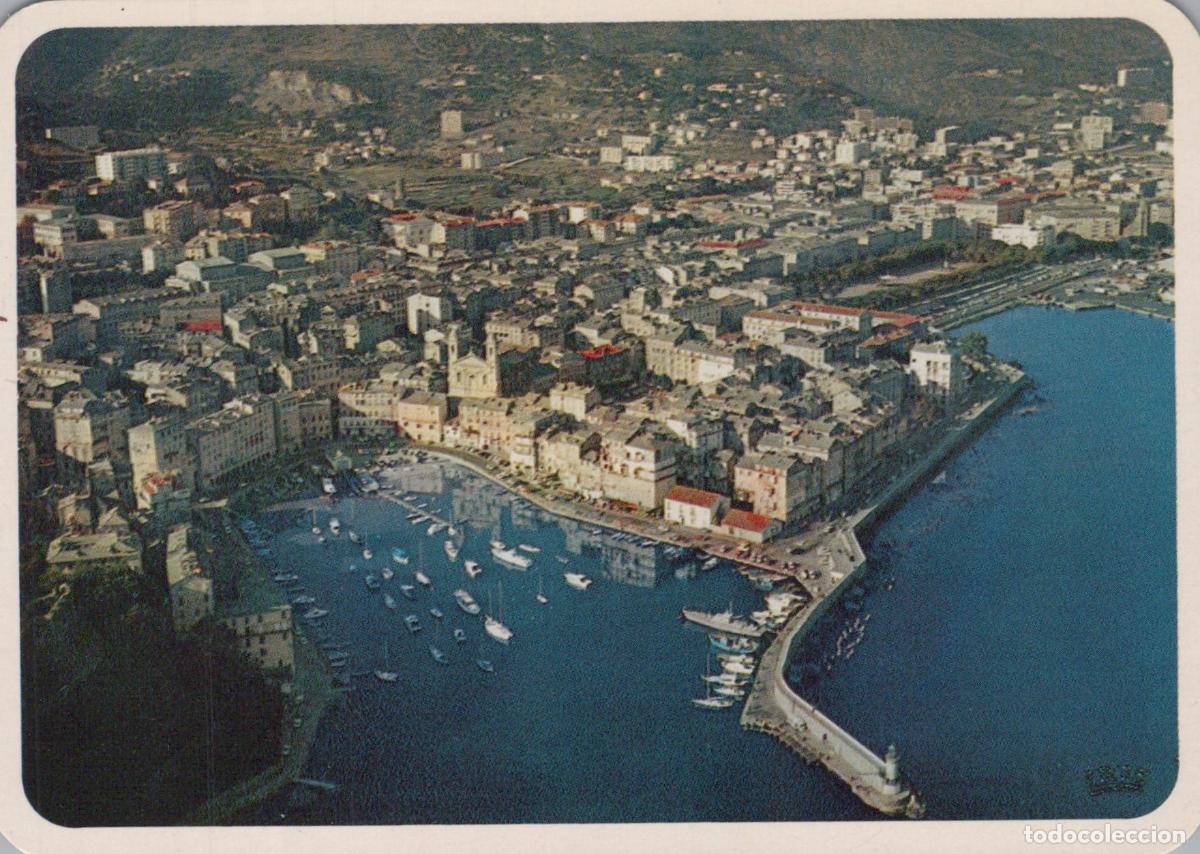 Postkarten: France Bastia Aerial View Old Port Harbor Boats Cityscape Unposted *YAS046
