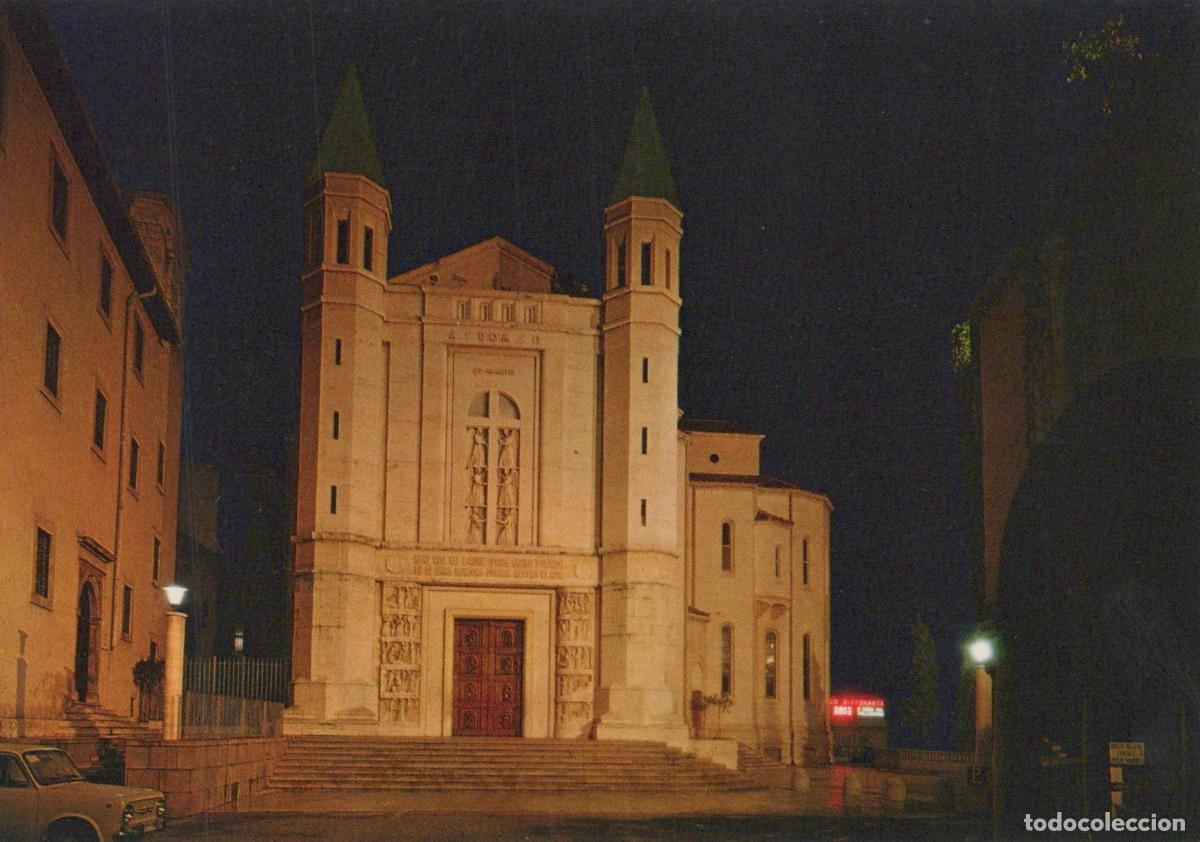 Postkarten: Italy Cascina Basilica DI S Rita At Night Illuminated Facade Unposted *YAS055