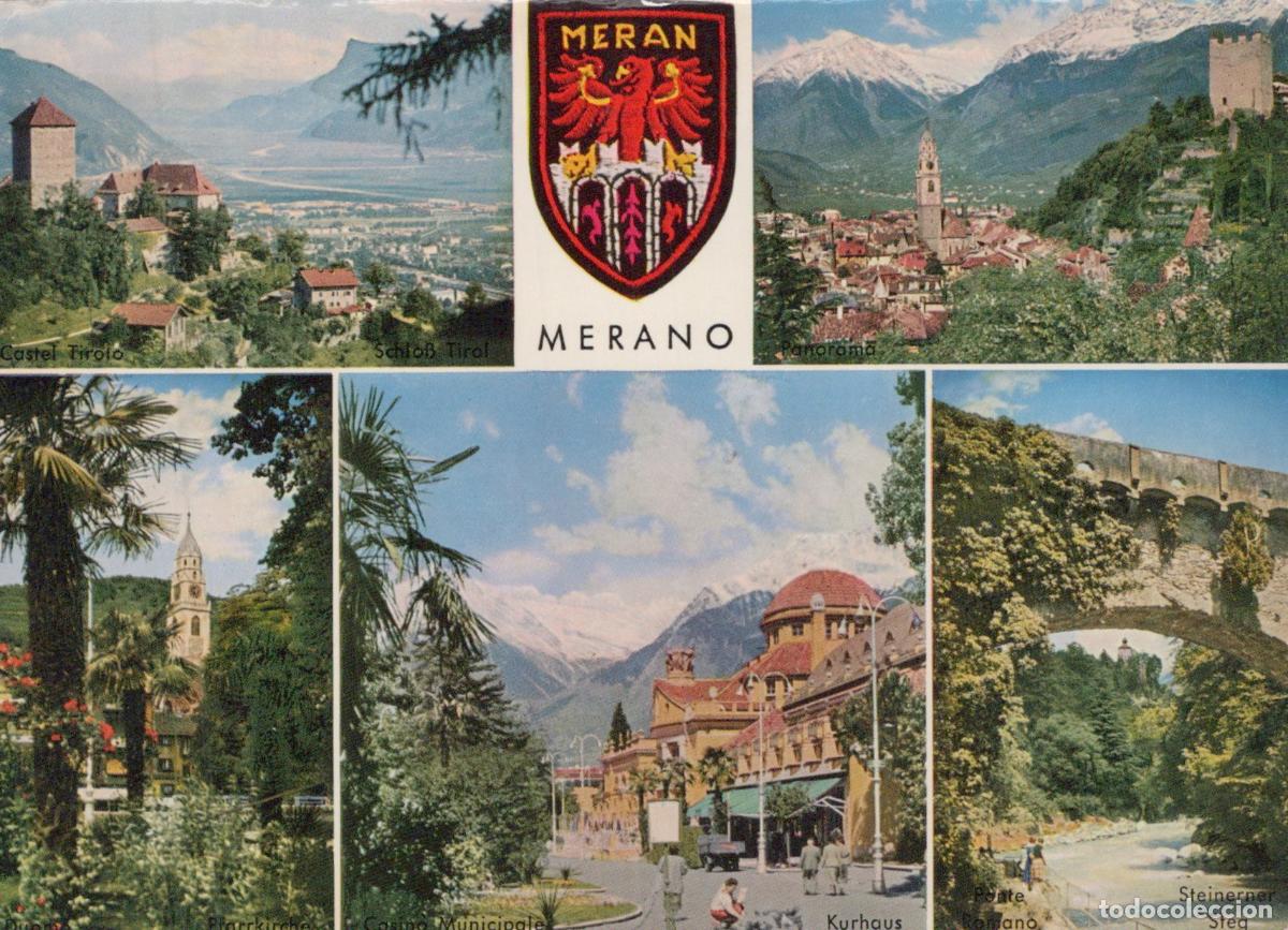 Postkarten: Italy Merano Meran Panorama Ansicht Castello Tirolo Schloss Unposted *YAS060