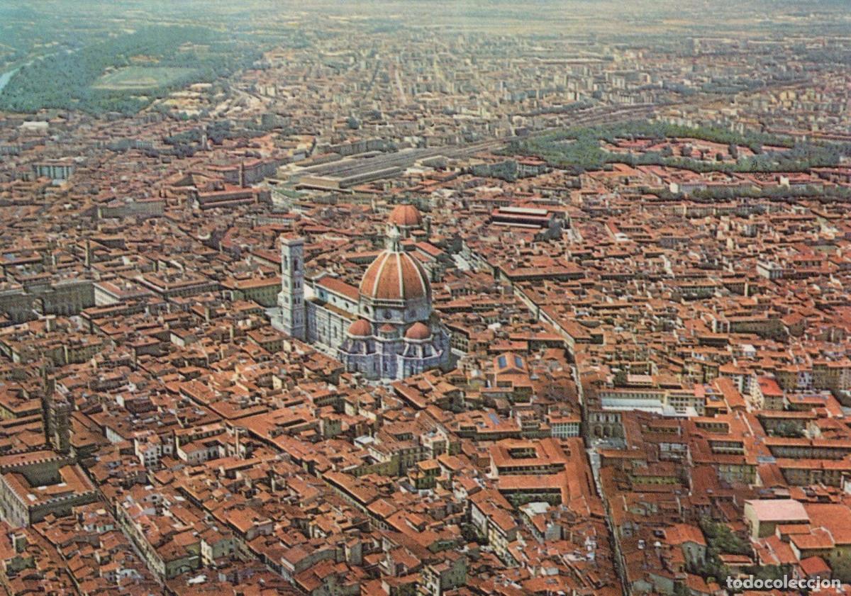 Postkarten: Italy Florence Aerial View Duomo Cathedral Cityscape Panorama Unposted *YAS063