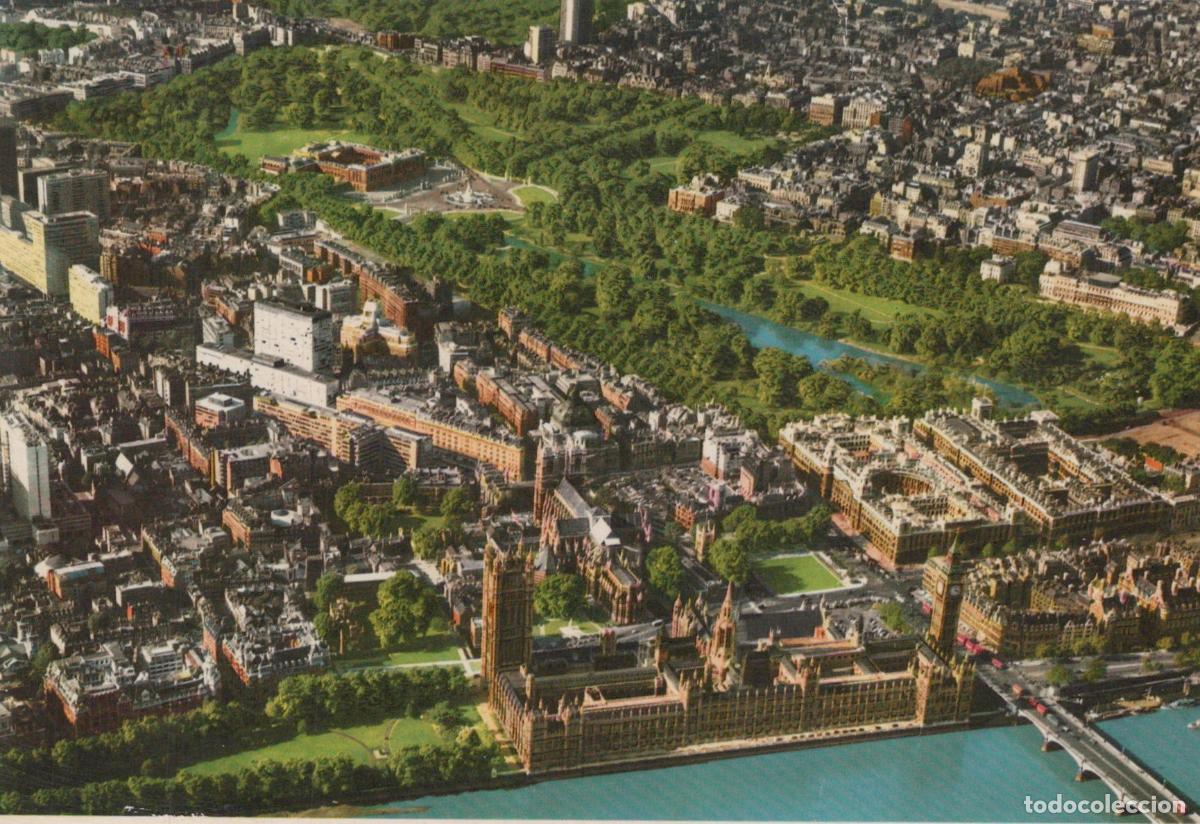 Postcards: United Kingdom London England Aerial View of Houses of Unposted *YAS081