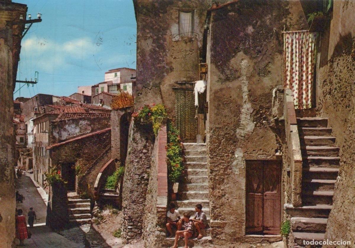 Postkarten: Italy Capoliveri Elba IL Fosso Street Scene With Children On Steps *YAS087