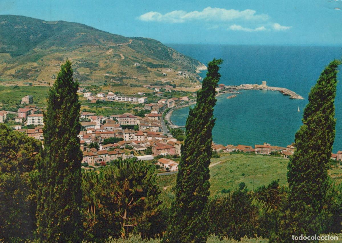 Postales: Italy Marciana Marina Isola D Elba Panorama Seaport Town View *YAS094