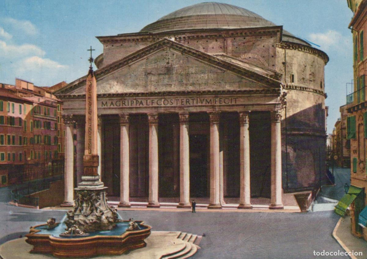Postales: Italy Rome Pantheon and Fountain of the Obelisco *YAS108