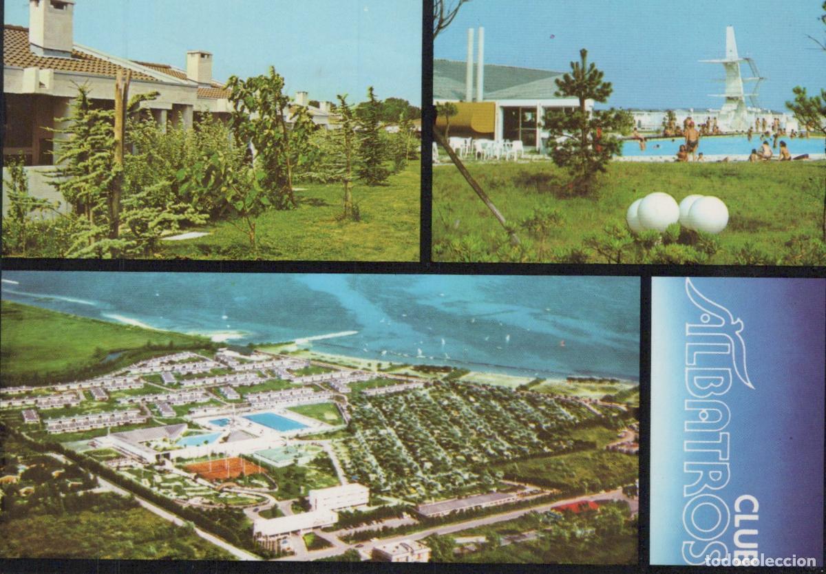Postales: Italy Monfalcone Albatros Club Aerial View Pool and Buildings *YAS111