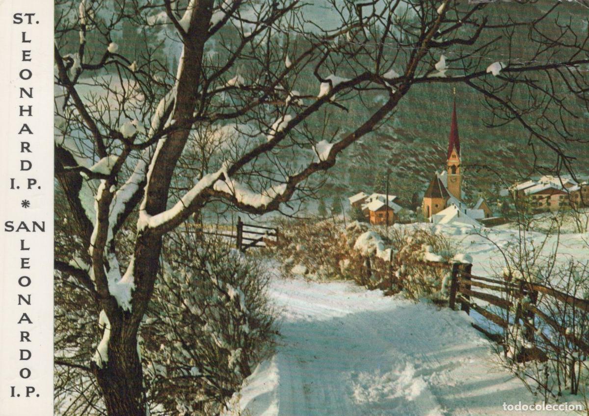 Postales: Italy St Leonhard in Passeier Meran Winter Landscape With Church *YAS121