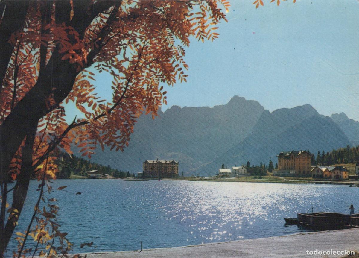 Postales: Italy Misurina Lake Dolomites Mountain Landscape With Lakeside Hotels *YAS128