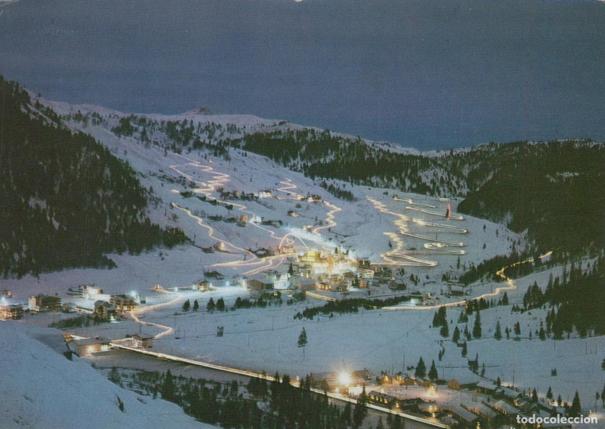 Postales: Italy Corvara Dolomites Ski Resort Village At Night Winter Landscape *YAS133