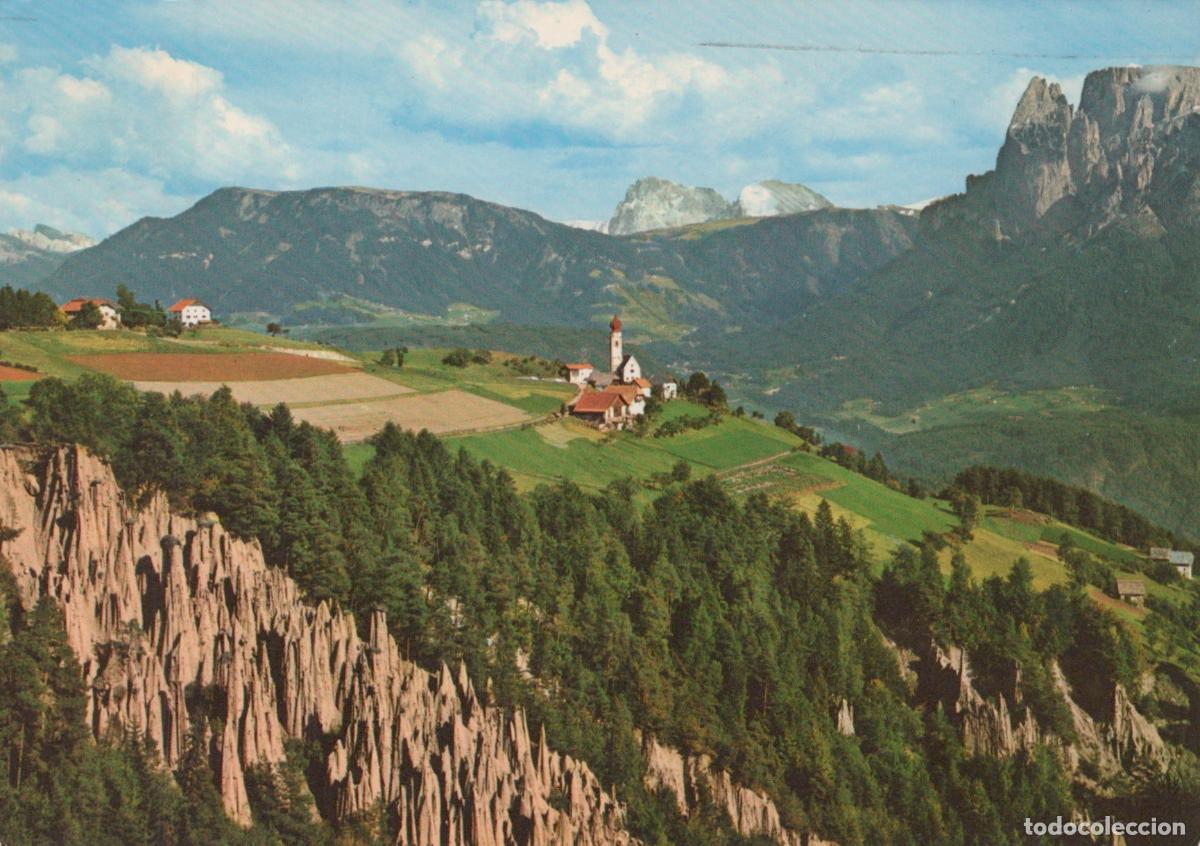 Postales: Italy Ritten South Tyrol Earth Pyramids Dolomites Landscape Church *YAS135