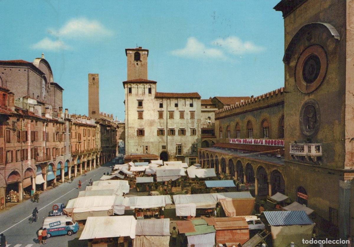 Postkarten: Italy Mantova Piazza Delle Erbe Market Square With Historic Buildings *YAS134