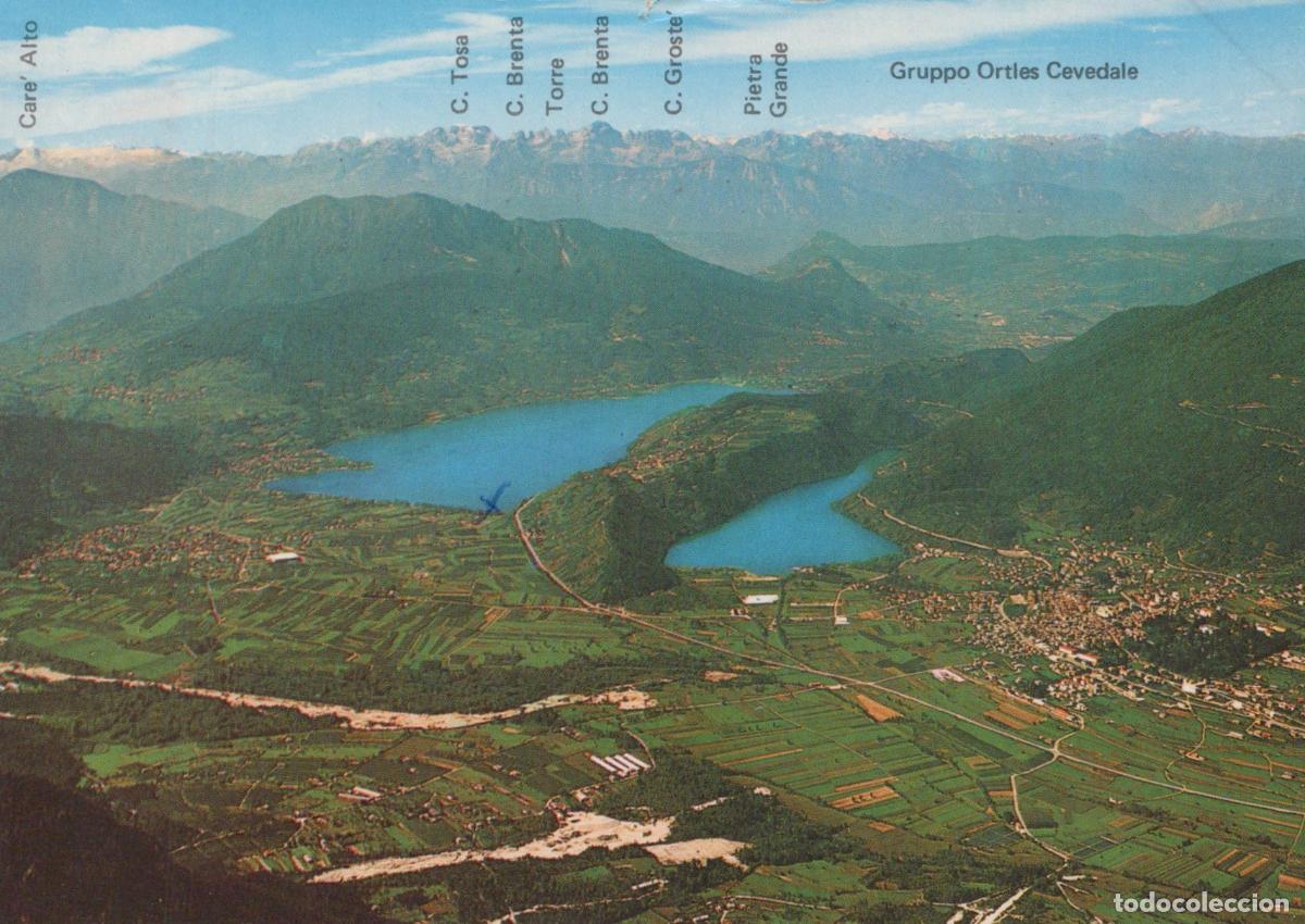Postkarten: Italy Caldonazzo Aerial View of and Levico Lakes *YAS137