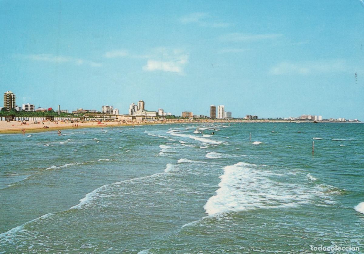 Postkarten: Italy Lignano Pineta Beach Coastal View With Hotels People *YAS136