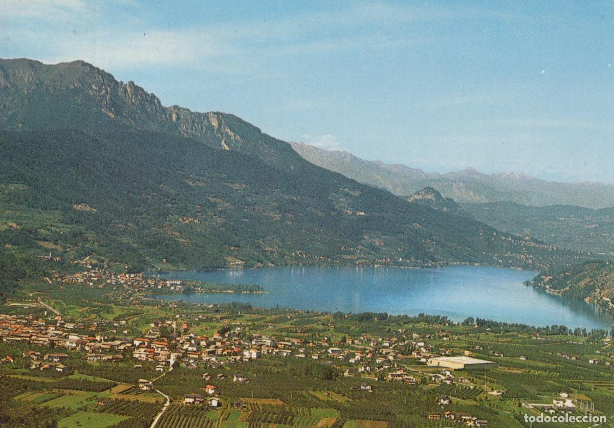 Postales: Italy Caldonazzo Lake and Town Panoramic Landscape View *YAS138