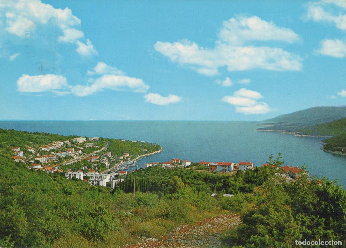 Postcards: Croatia Rabac Coastal Town and Bay With Lush Green Hills Landscape *YAS144