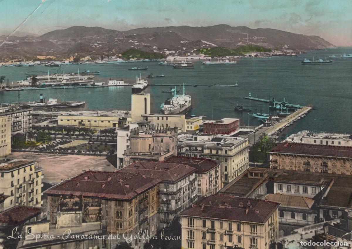 Postcards: Italy La Spezia Gulf Panorama To East Seaport City View Real Photo *YAS150