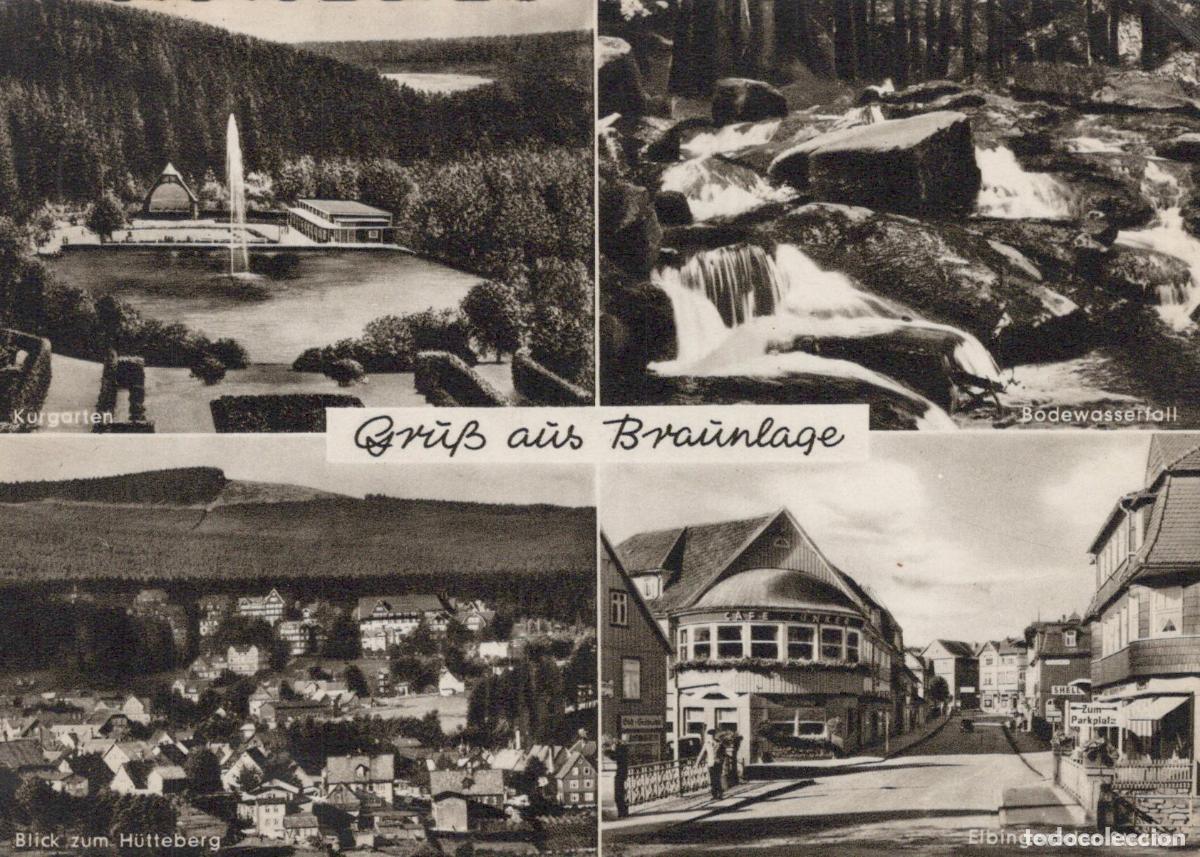 Postales: Germany Braunlage Kurpark Bodewasserfall Hutteberg Elbinger&ouml;der Stra&szlig;e *YAS170